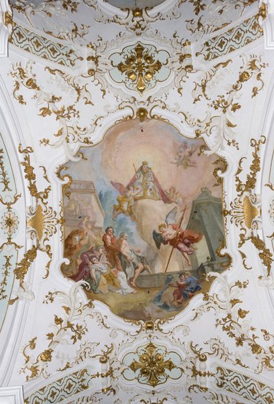 Andechs Monastery, Fresco, Andechs, Bavaria, Germany by Unknown
